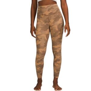 Lululemon Align High-Rise Pant Legging Size 20 Heritage 365 Camo Beige Athletic